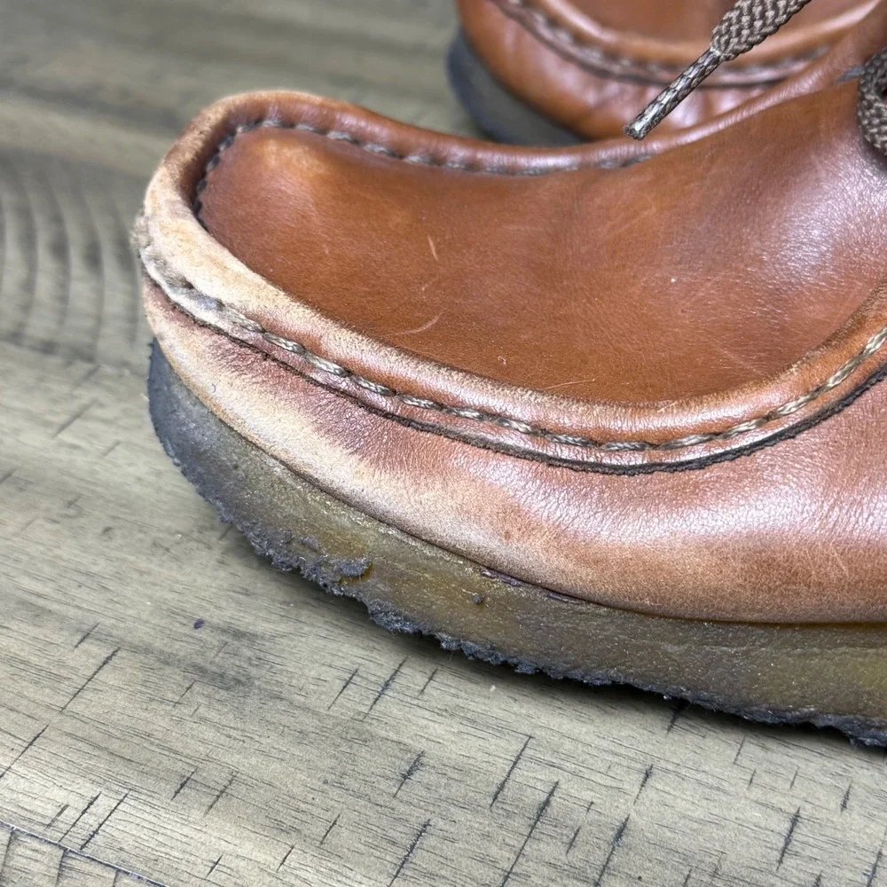 Clarks Originals Wallabees Men's Brown Leather Chukka Boots 7M‎